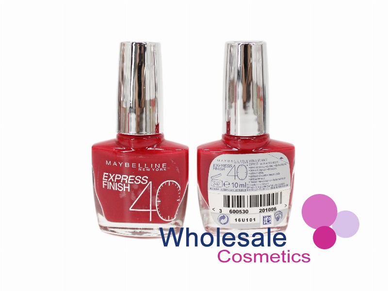 9 x Maybelline Express Finish 40 Seconds Nail Polish - 505 CHERRY