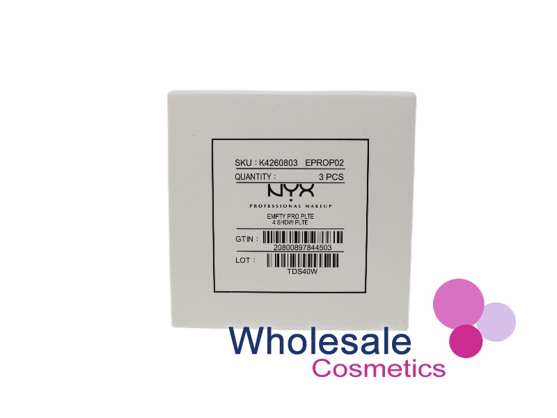 6 x NYX Professional Makeup Empty Pro Palette - 4 SHADOW PALETTE