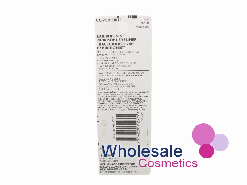 6 x Cover Girl Eyeliner Exhibitionist Waterproof - 400 GOLD METALLIC