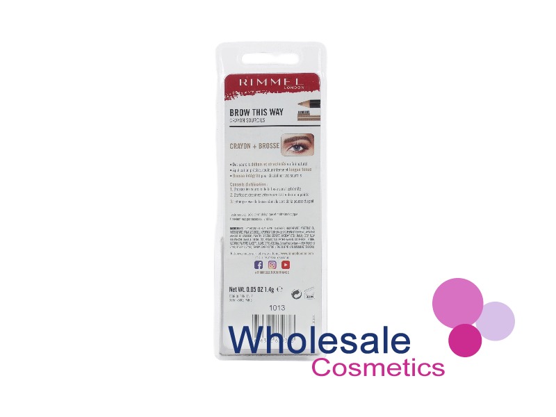 1 x Rimmel Eyebrow Brow This Way Pencil - 003 BLONDE