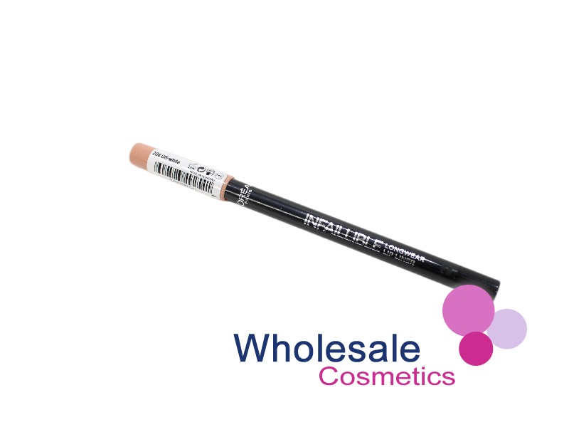 12 x L'Oreal infallible Longwear Lip Liner - 208 OFF-WHITE