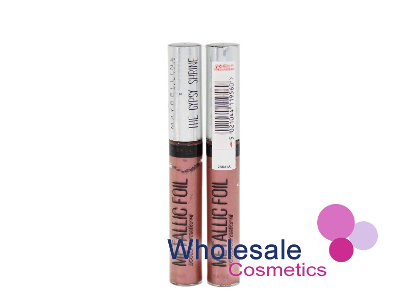 9 x Maybelline Metallic Foil The Gypsy Shrine Lip Gloss - MIDNIGHT