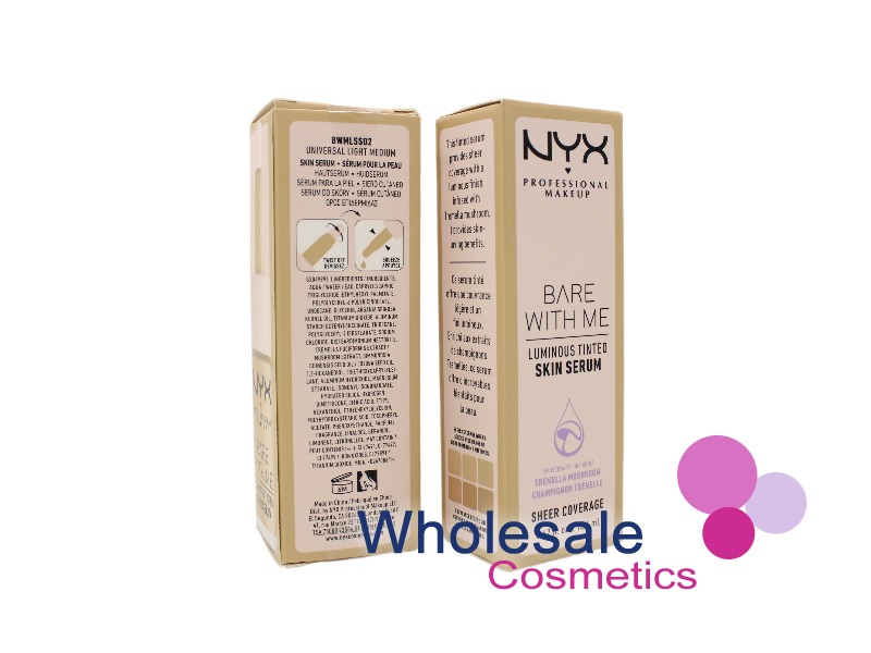 6 x NYX Professional Makeup Bare With Me Luminous Tinted Skin Serum - LIGHT MEDIUM
