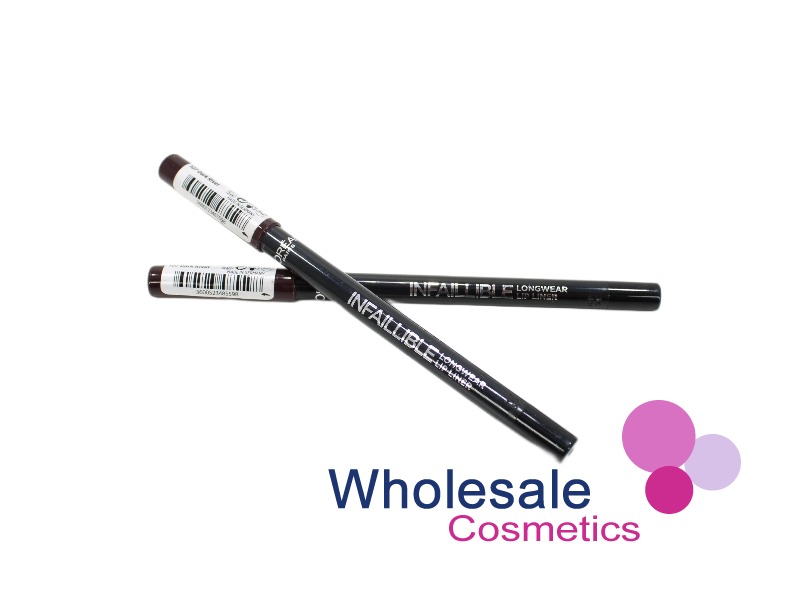 12 x L'Oreal infallible Longwear Lip Liner - 107 DARK RIVER