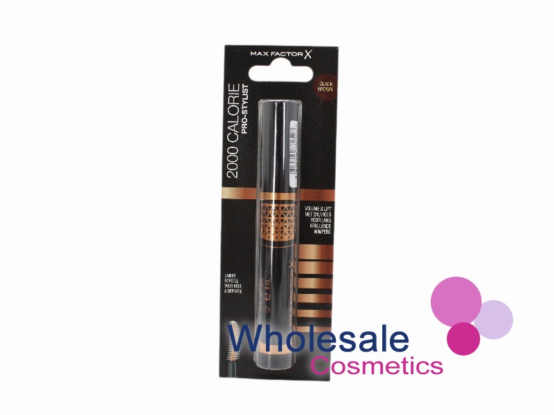 6 x Max Factor Calorie 2000 Pro Stylist Mascara - BLACK BROWN