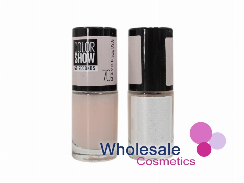 8 x Maybelline Colorshow 60 Seconds Nail Polish NO BARCODE - 70 BALLERINA