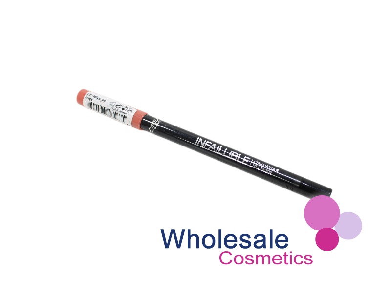 12 x L'Oreal infallible Longwear Lip Liner - 201 HOLLYWOOD BEIGE