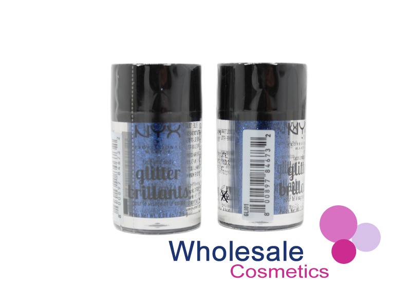 9 x NYX Professional Makeup Face & Body Glitter - BLUE