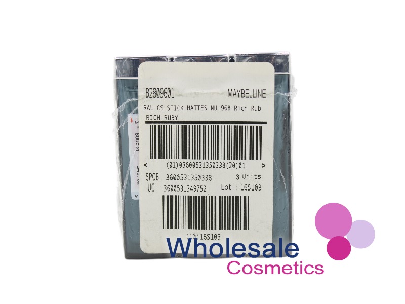 4 x Maybelline Colour Sensational Matte Lipstick - 968 RICH RUBY