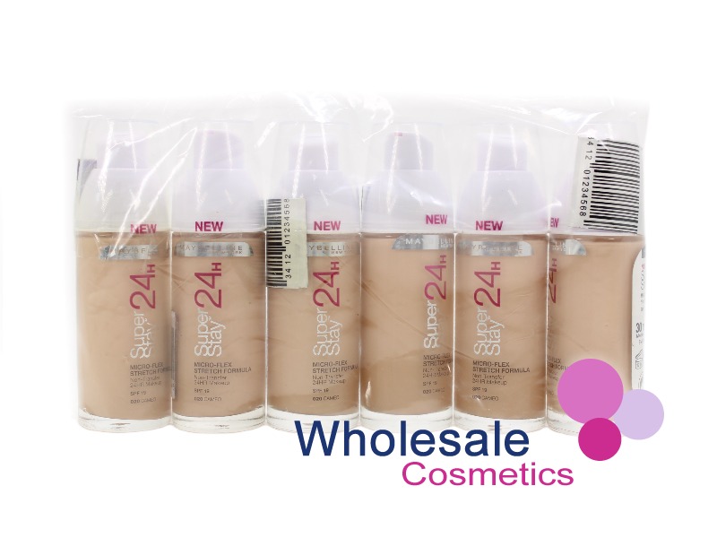5 x Maybelline 24HR SuperStay Foundation - 020 CAMEO